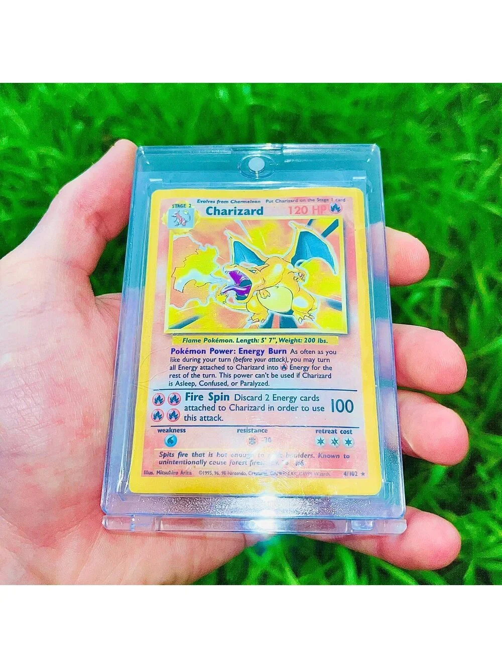 Pokemon Charizard Base Set Holo Unlimited MP WOTC
